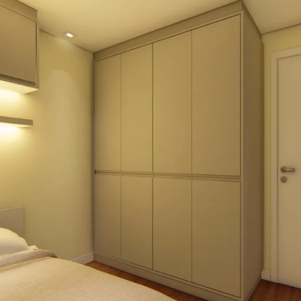 Projeto de guarda-roupa em MDF nº 6 do kit